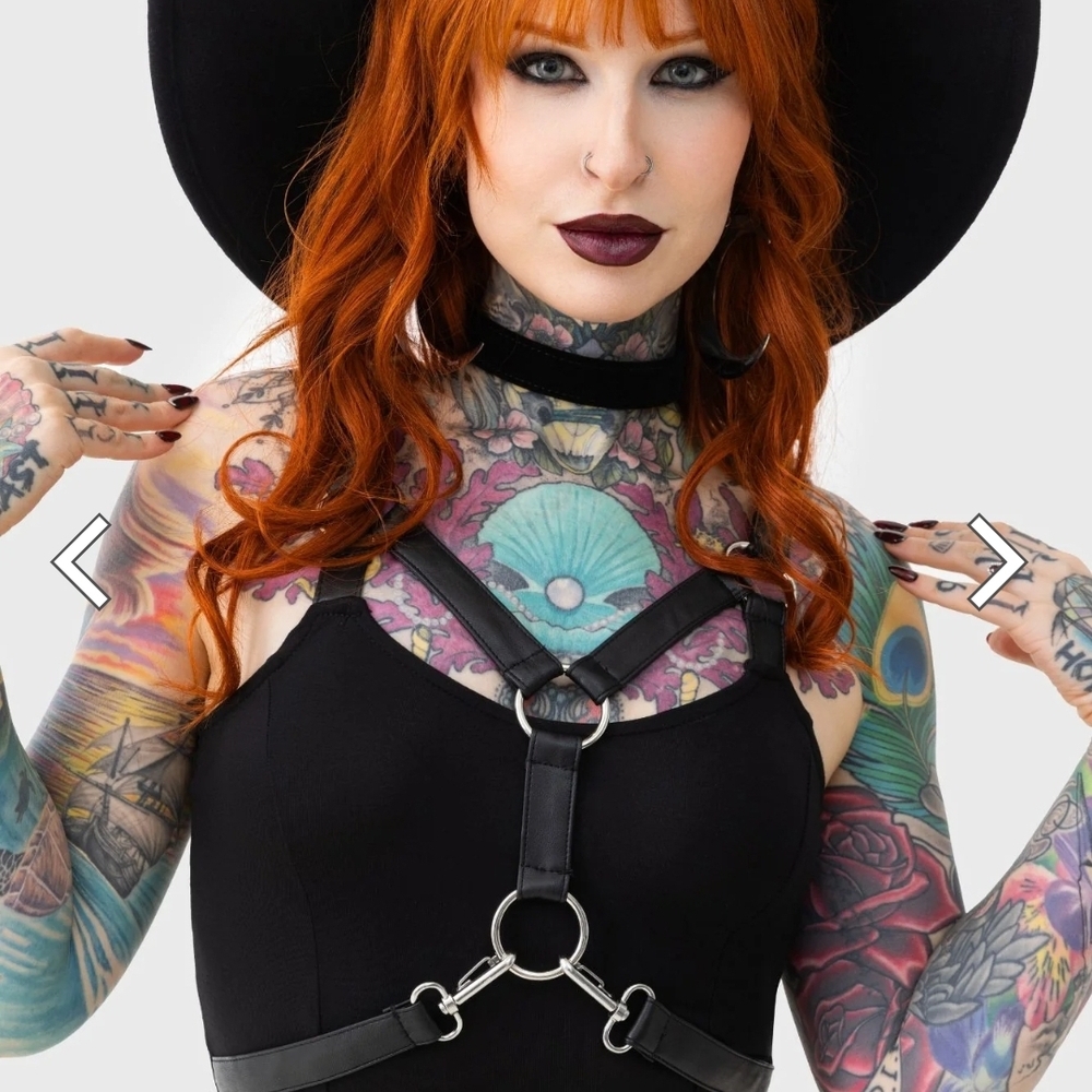 Black Harness Top